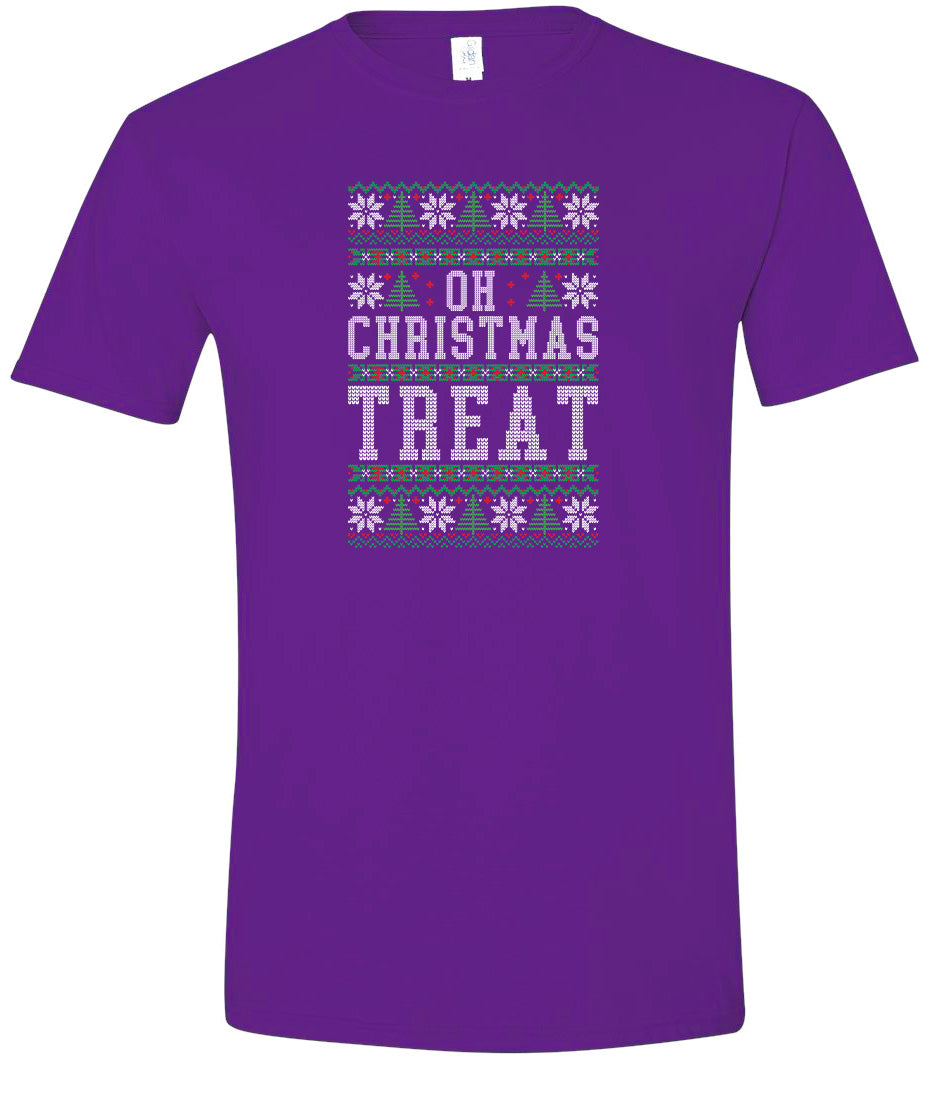 Sweater Style Oh Christmas Treat Adult Gildan Soft Shirt