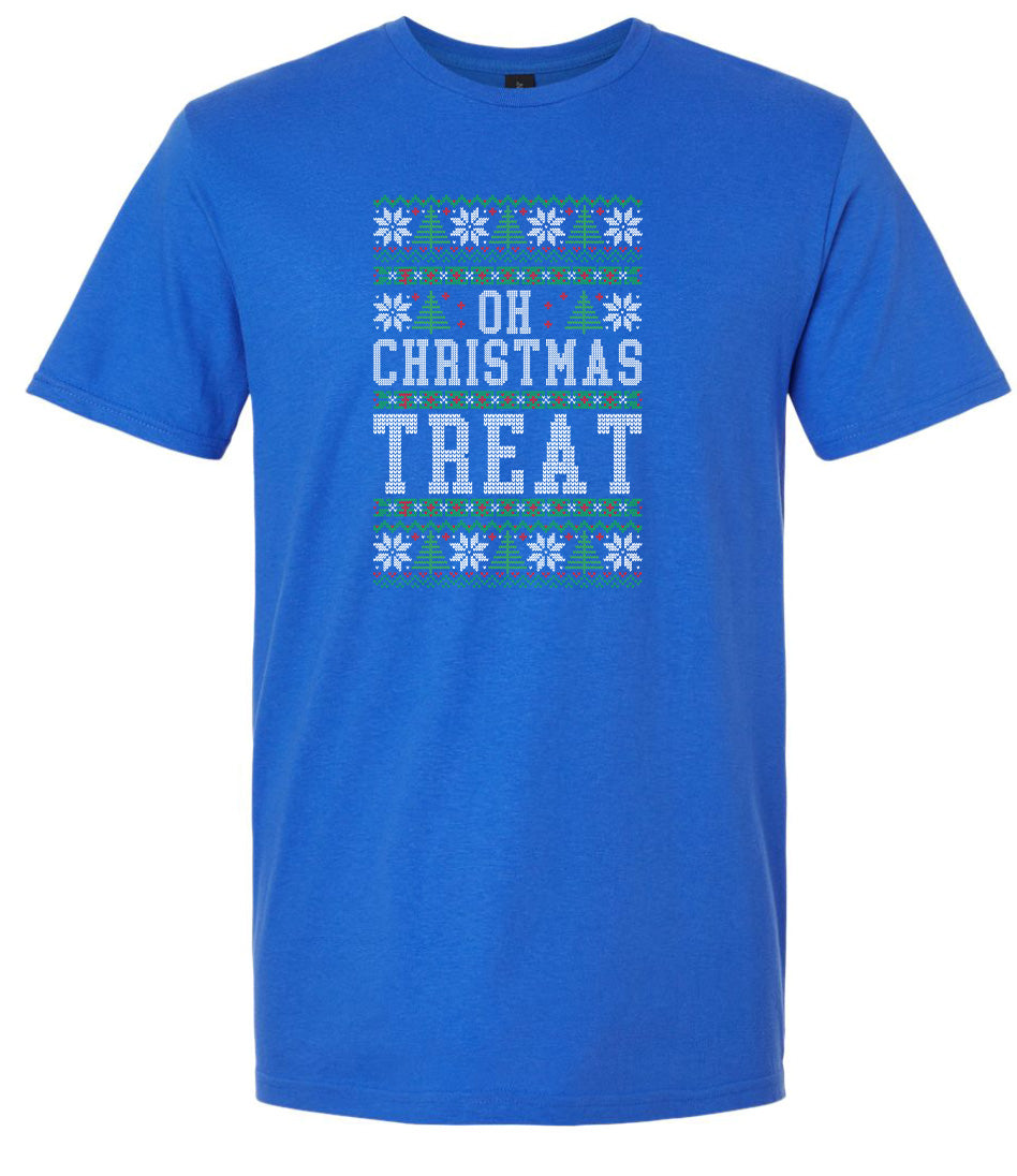 Sweater Style Oh Christmas Treat Adult Gildan Soft Shirt