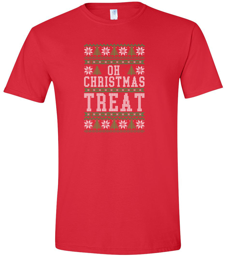 Sweater Style Oh Christmas Treat Adult Gildan Soft Shirt