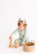 Jade Gingham Bamboo Pajamas