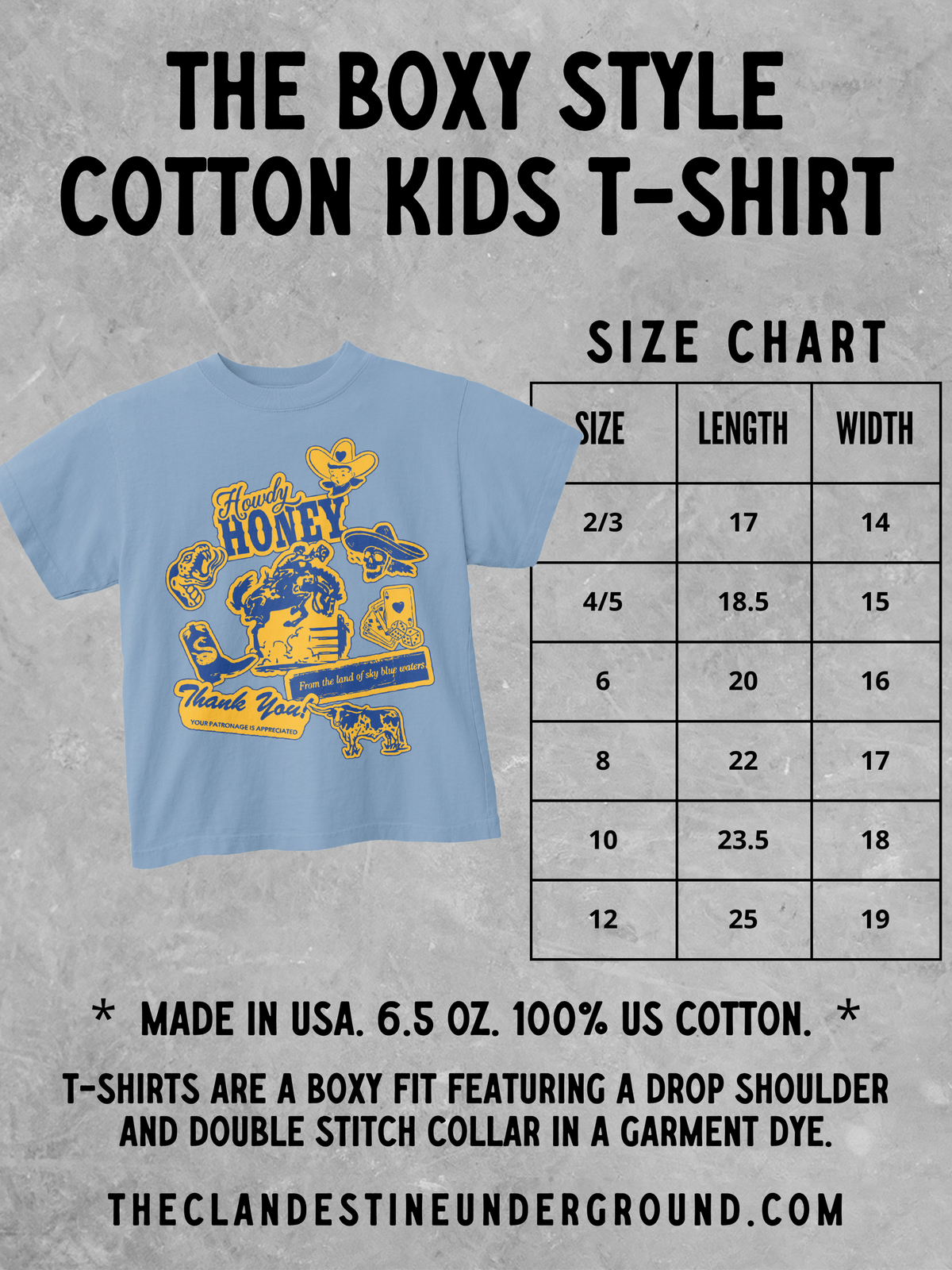 * KIDS * Summer of '79, Hot Dogs Kids Boxy T-Shirt