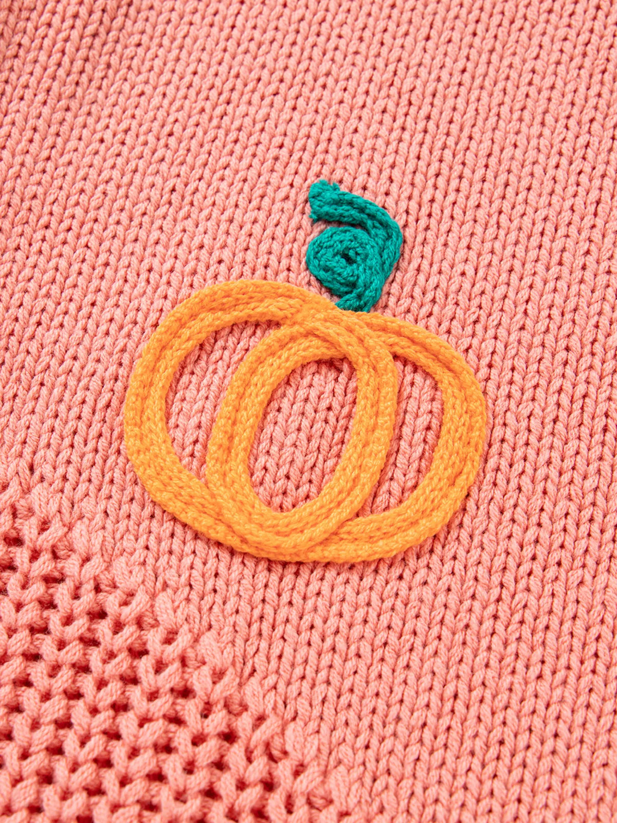Pumpkin Embroidered Thanksgiving Holiday Sweater