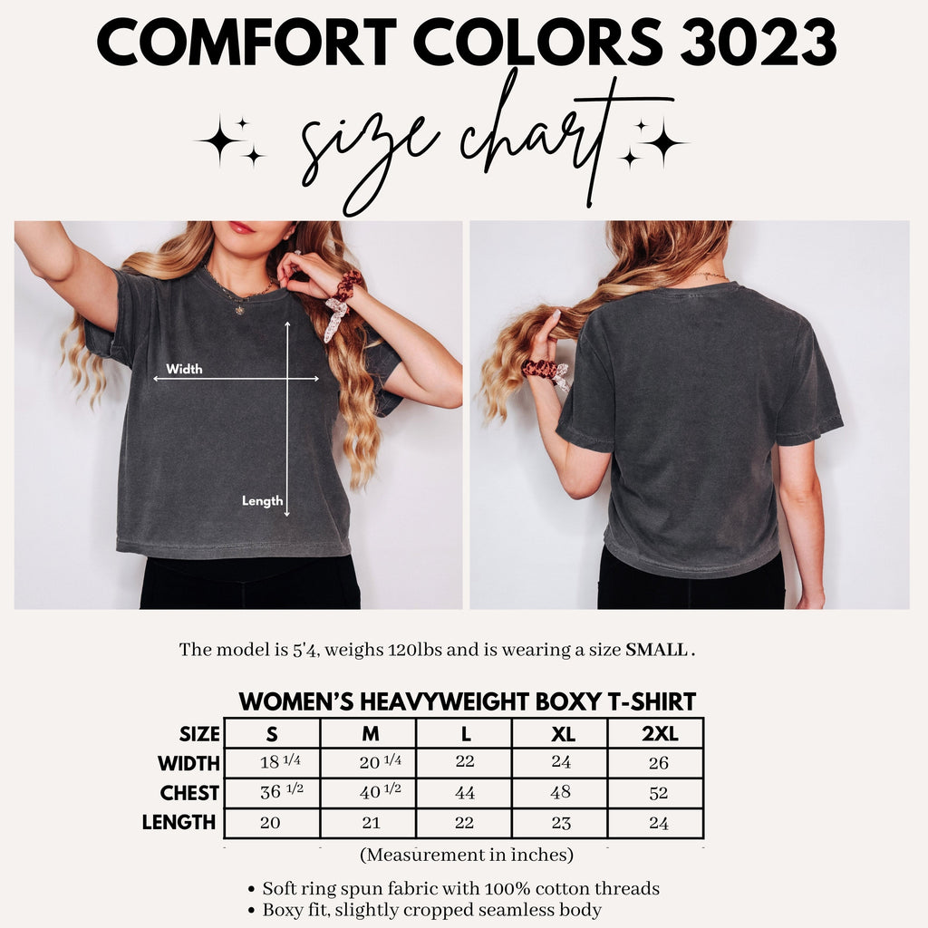 Booked For The Summer Heavyweight Comfort Colors Boxy Cropped Shirt