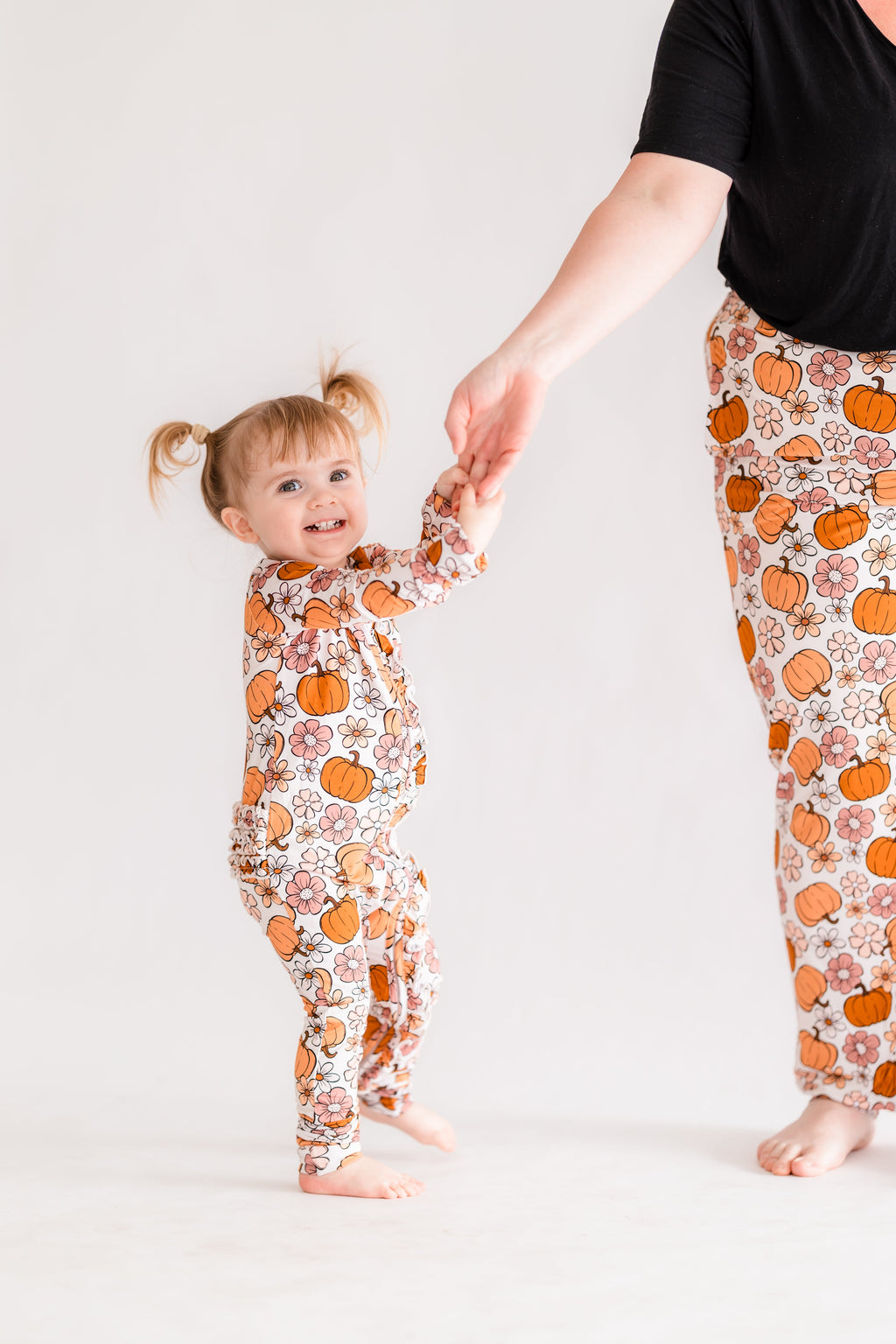 Autumn Floral Ruffle Bamboo Zippy