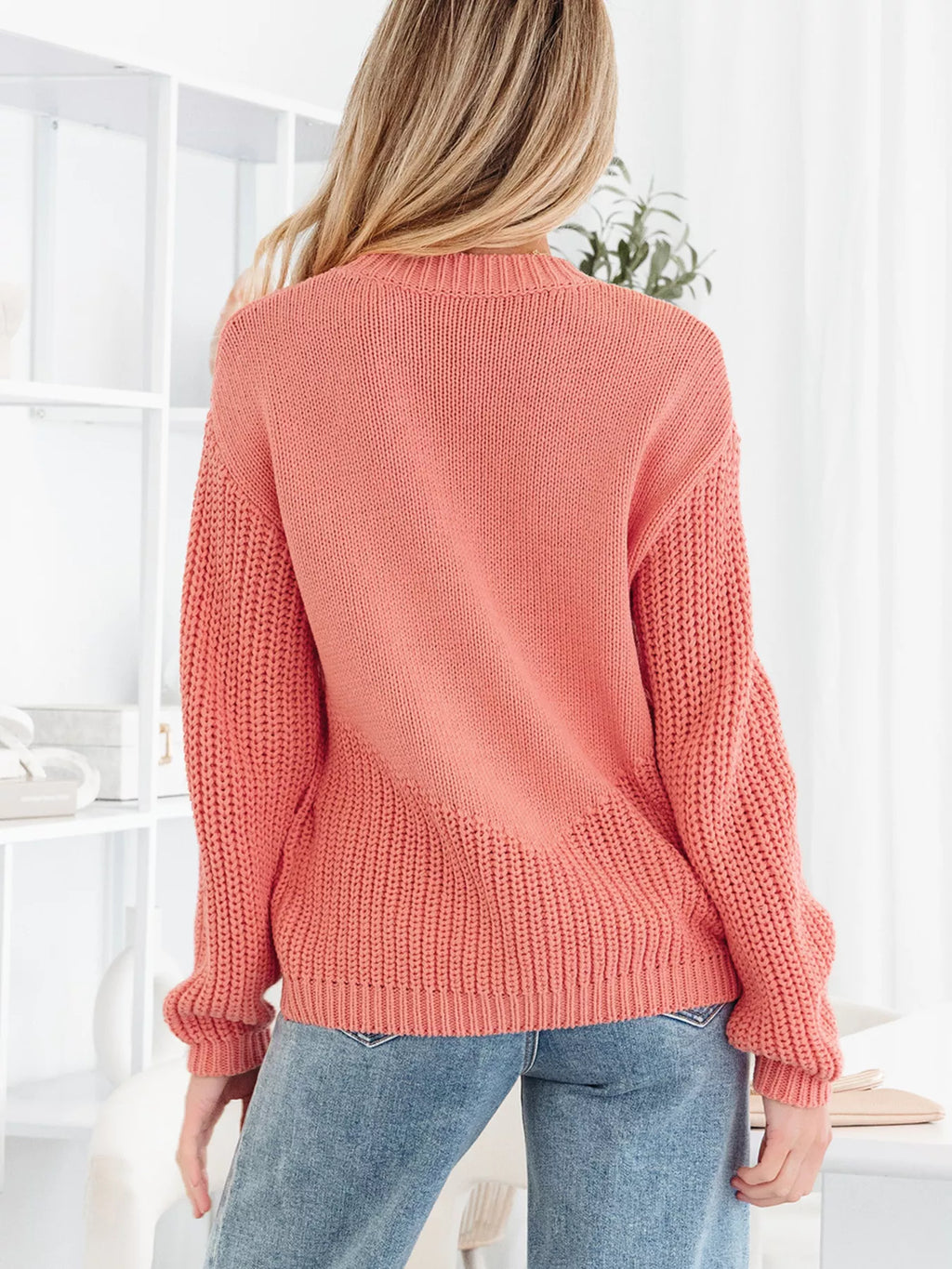 Pumpkin Embroidered Thanksgiving Holiday Sweater