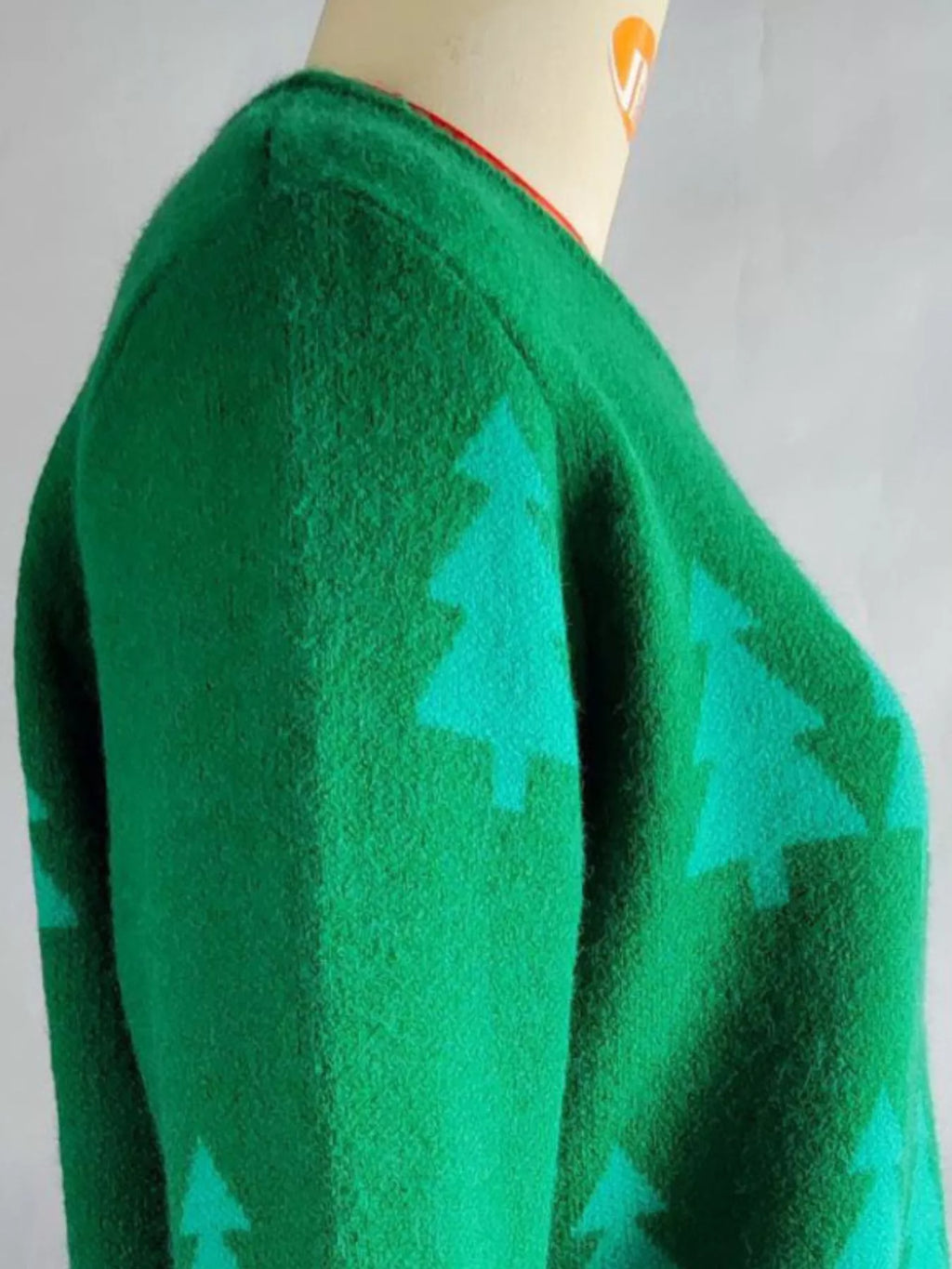 Christmas Tree Pattern Long Sleeve Sweater