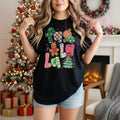 Fa La La Christmas Tee, Comfort Colors Retro Holiday Top