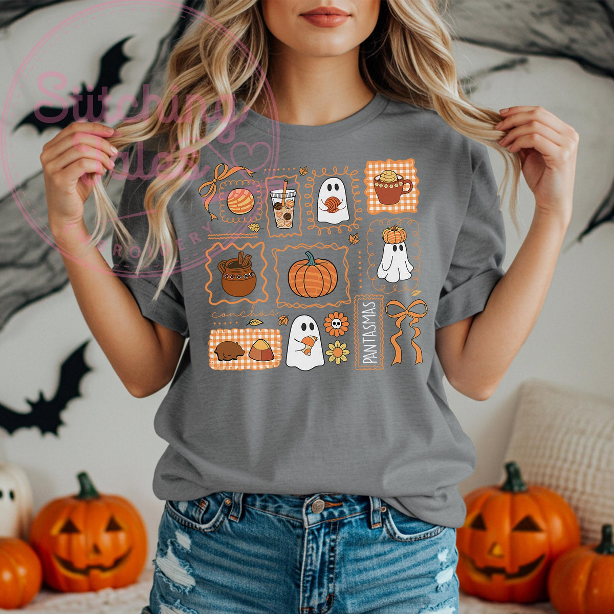 Pan Dulce Cafecito Shirt, Comfort Colors Fall Ghost Tee