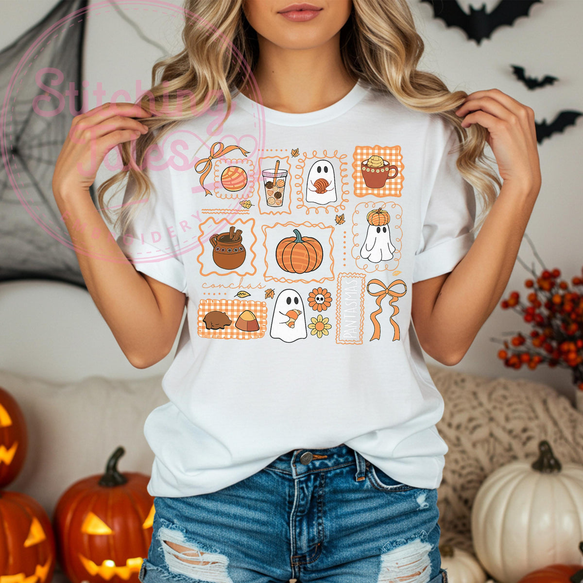 Pan Dulce Cafecito Shirt, Comfort Colors Fall Ghost Tee
