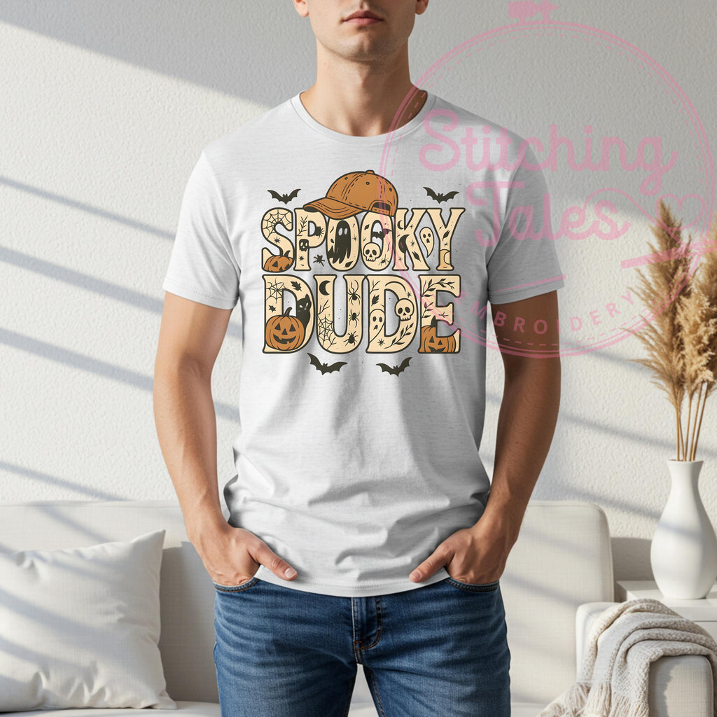Spooky Dude Halloween Shirt, Comfort Colors Graphic Tee
