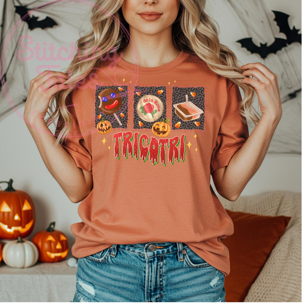 TricoTri Halloween Comfort Colors Tee, Funny Mexican Candy Graphic