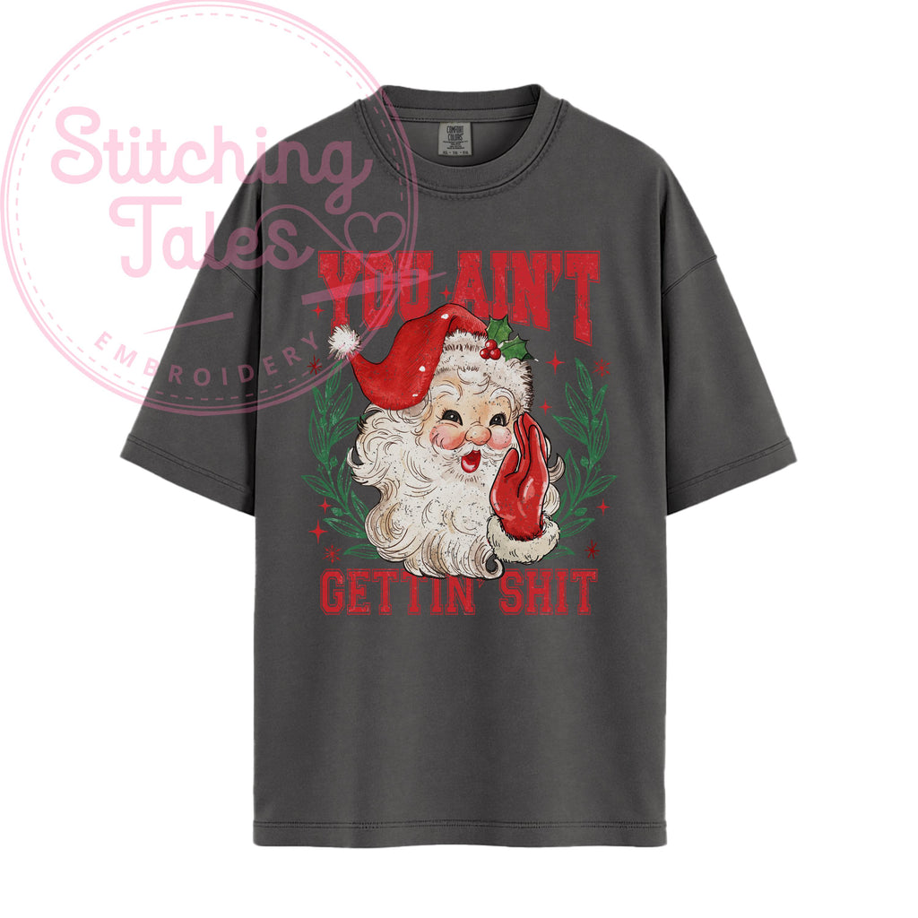 Funny Santa Christmas Tee | Sassy Comfort Colors Holiday Shirt