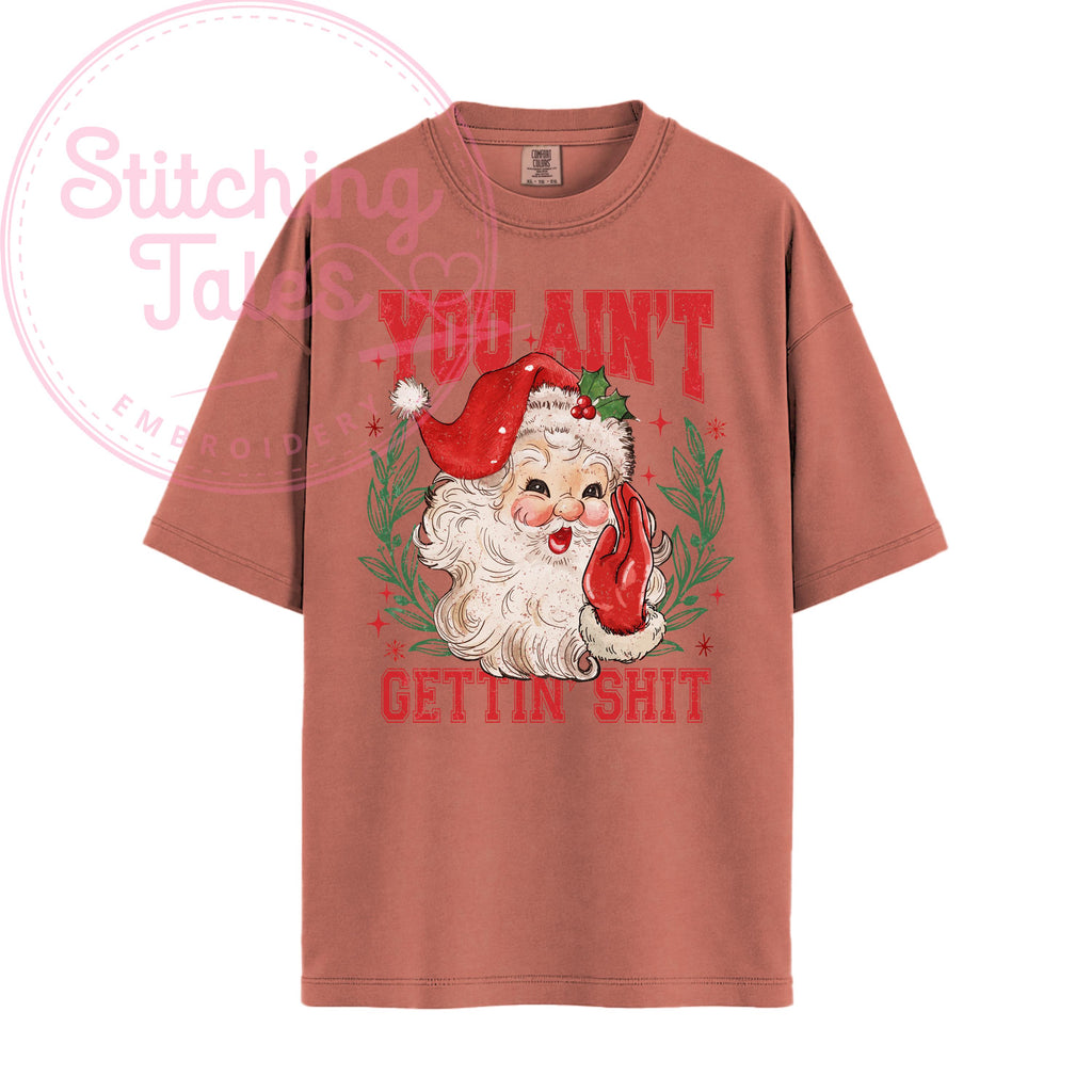 Funny Santa Christmas Tee | Sassy Comfort Colors Holiday Shirt