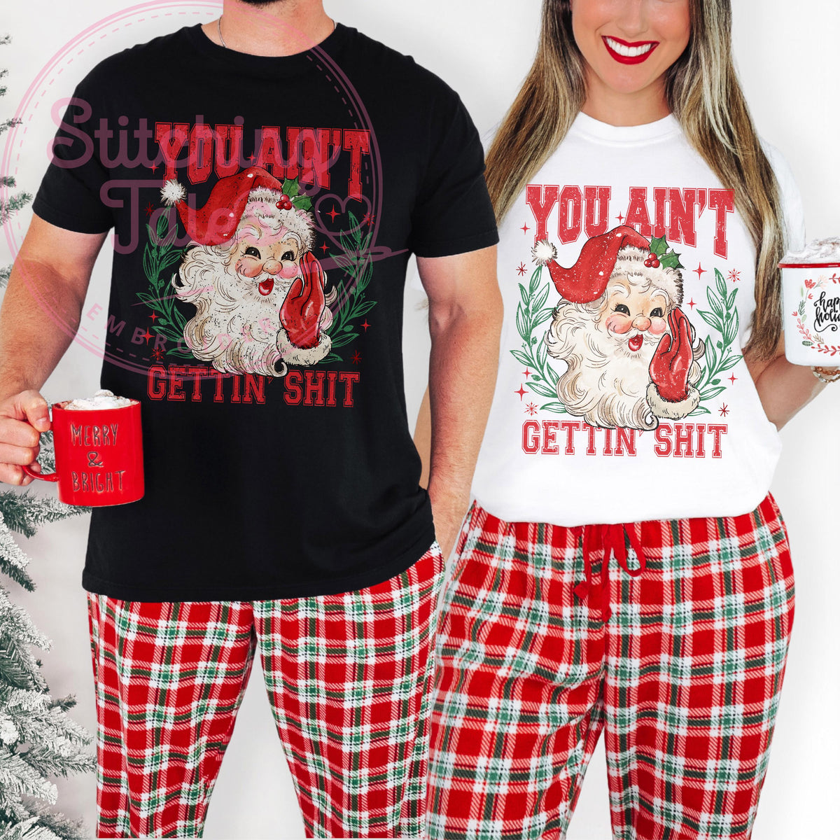 Funny Santa Christmas Tee | Sassy Comfort Colors Holiday Shirt