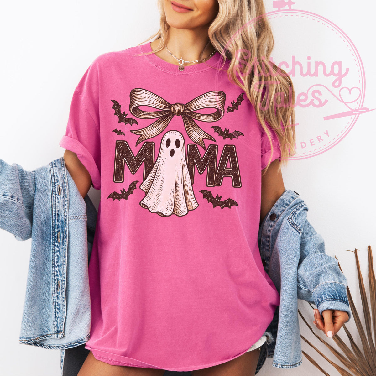 Spooky Mama Ghost Shirt, Vintage Halloween Tee, Comfort Colors