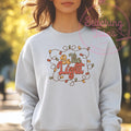 Be The Light Sweatshirt, Pink Christmas Lights Crewneck, Gildan 18000