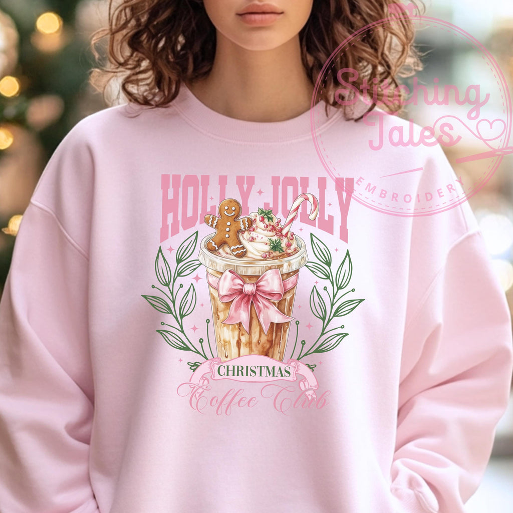 Christmas Coffee Club Tee, Retro Holiday Shirt