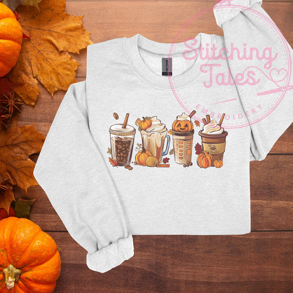Pumpkin Spice Latte Shirt, Cozy Fall Drinks Tee or Sweatshirt
