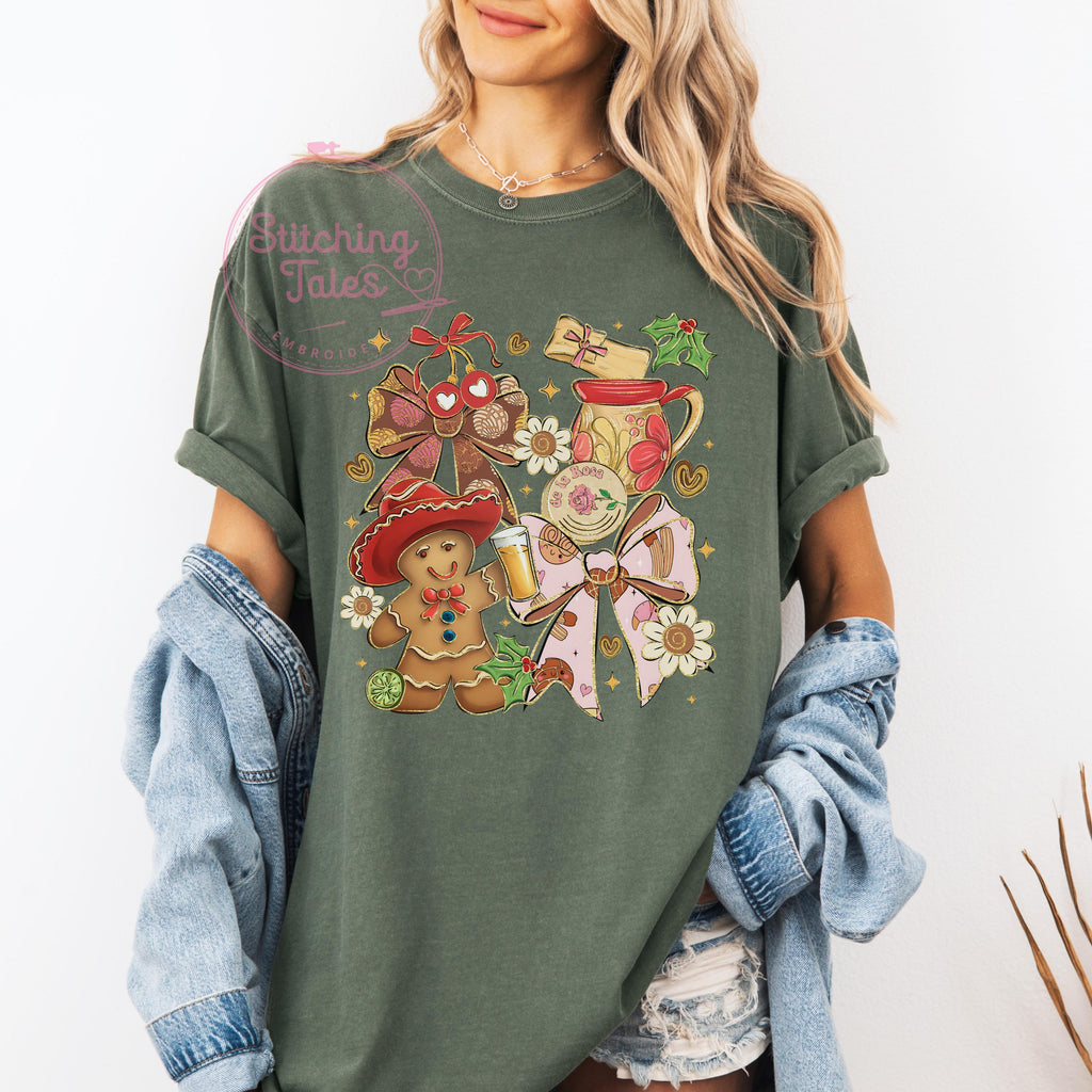 Feliz Navidad Sweatshirt, Gingerbread Cowboy, Latino Christmas