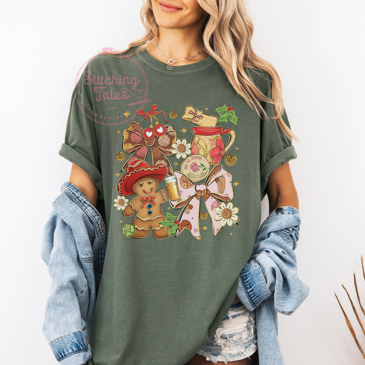 Feliz Navidad Sweatshirt, Gingerbread Cowboy, Latino Christmas