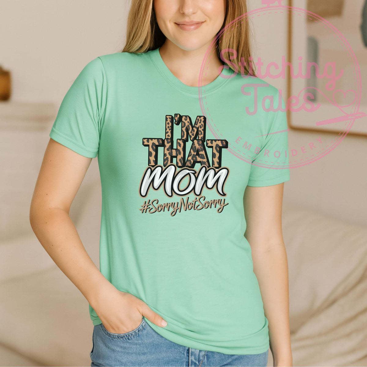 I'm That Mom Shirt, Leopard Print, Funny Momlife Tee