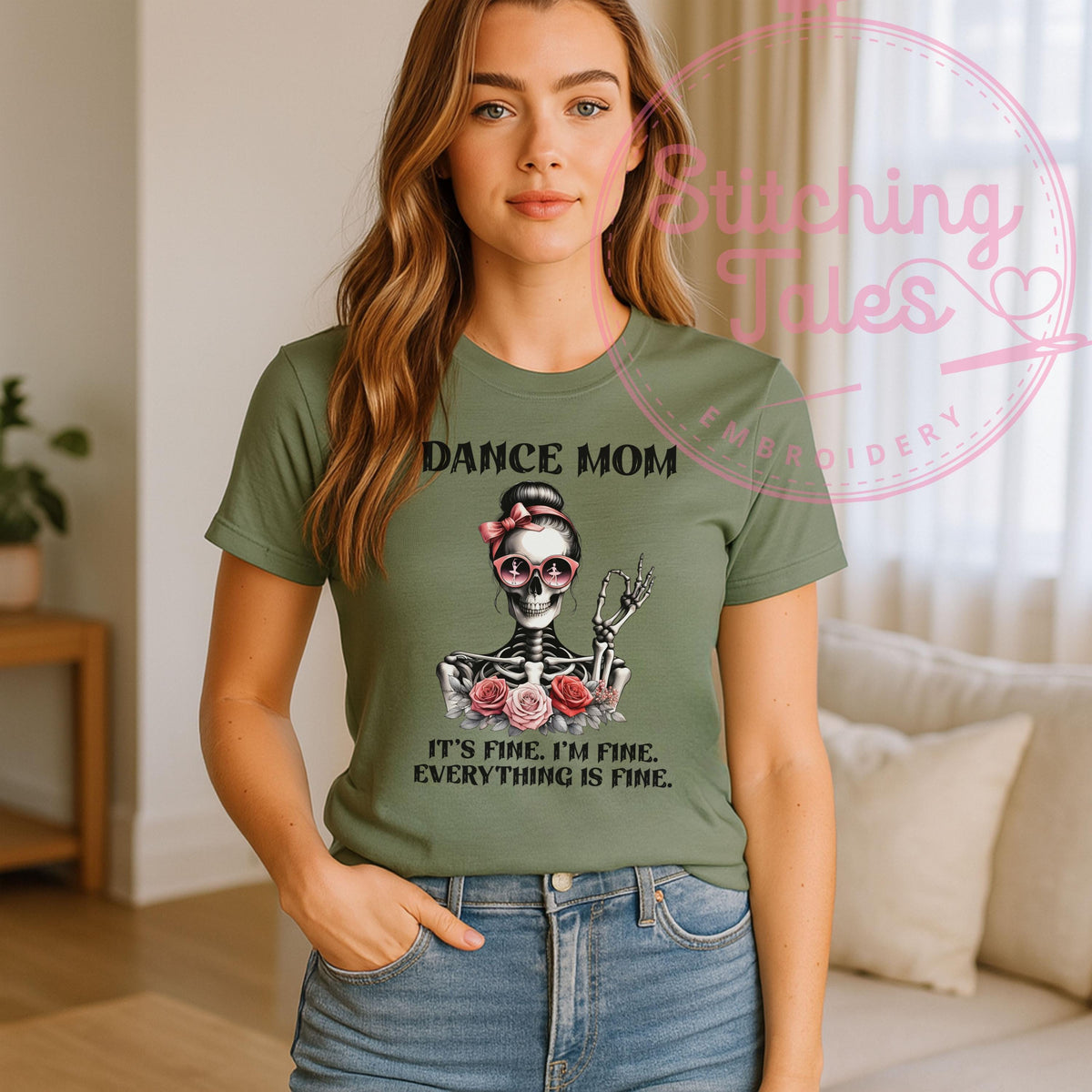 Funny Skeleton Dance Mom Shirt, Recital Mom Gift