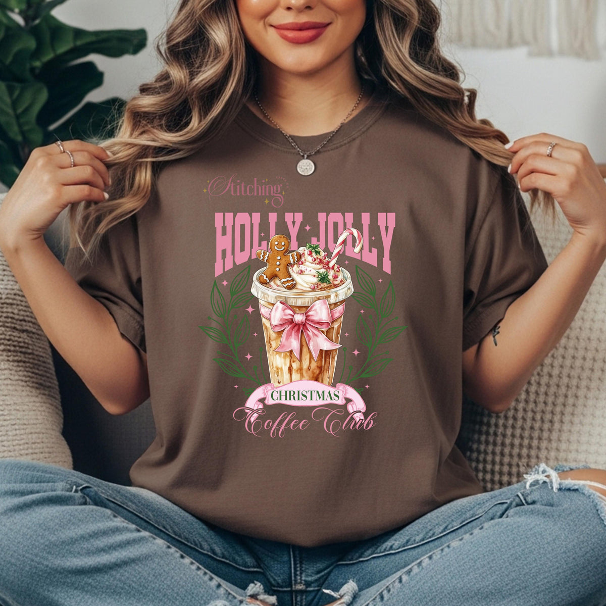 Christmas Coffee Club Tee, Retro Holiday Shirt