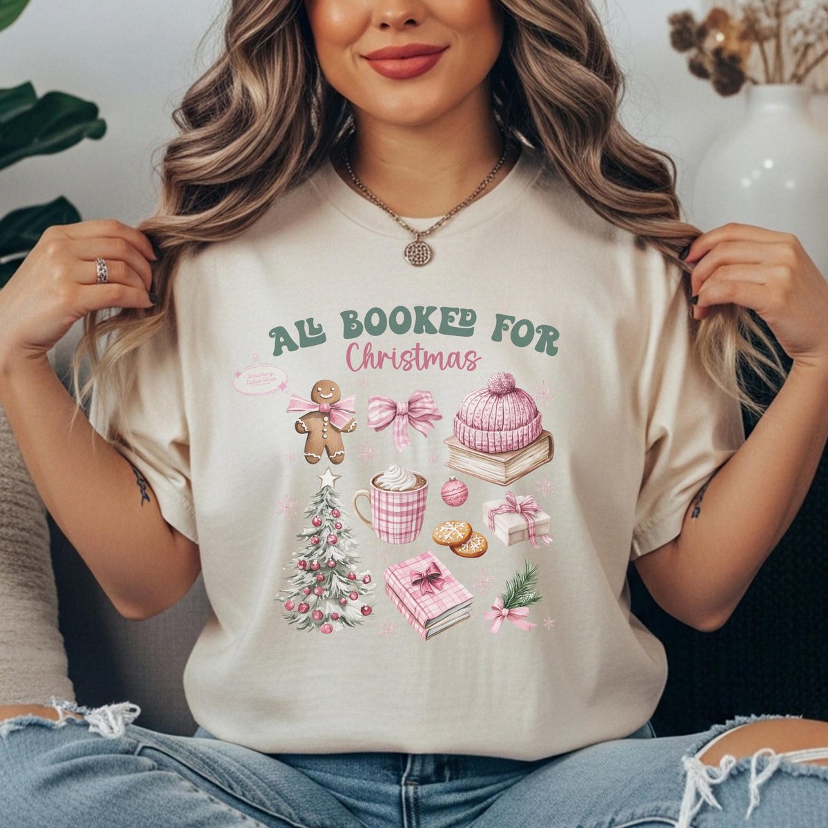 Book Lover Christmas Shirt, Cozy Holiday Reading, Comfort Colors