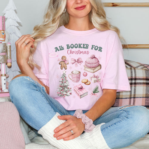 Book Lover Christmas Shirt, Cozy Holiday Reading, Comfort Colors