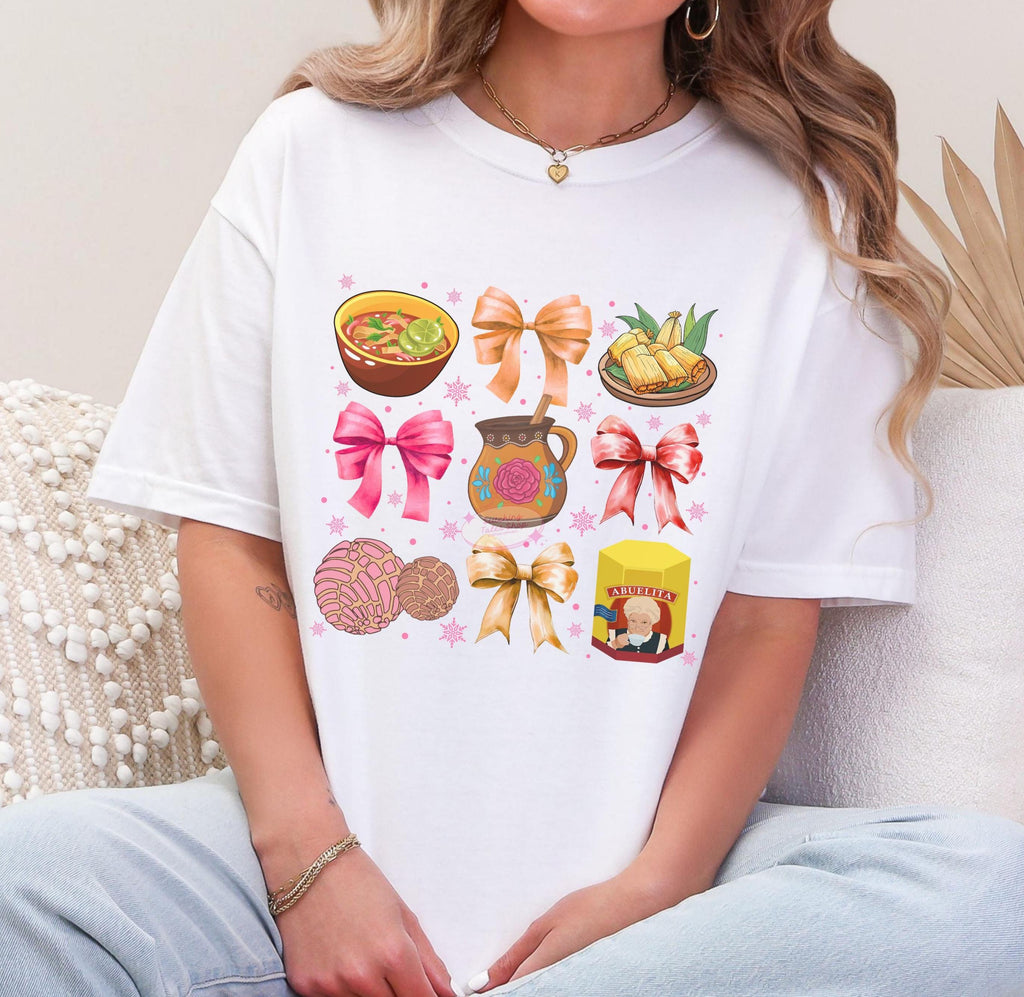 Coquette Christmas Shirt, Mexican Food Tee, Comfort Colors