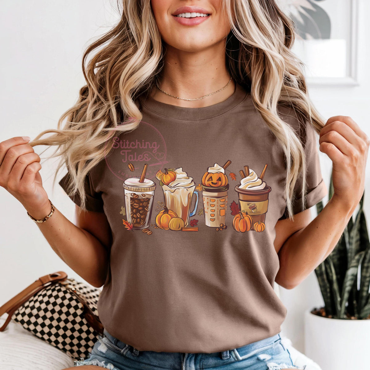Pumpkin Spice Latte Shirt, Cozy Fall Drinks Tee or Sweatshirt