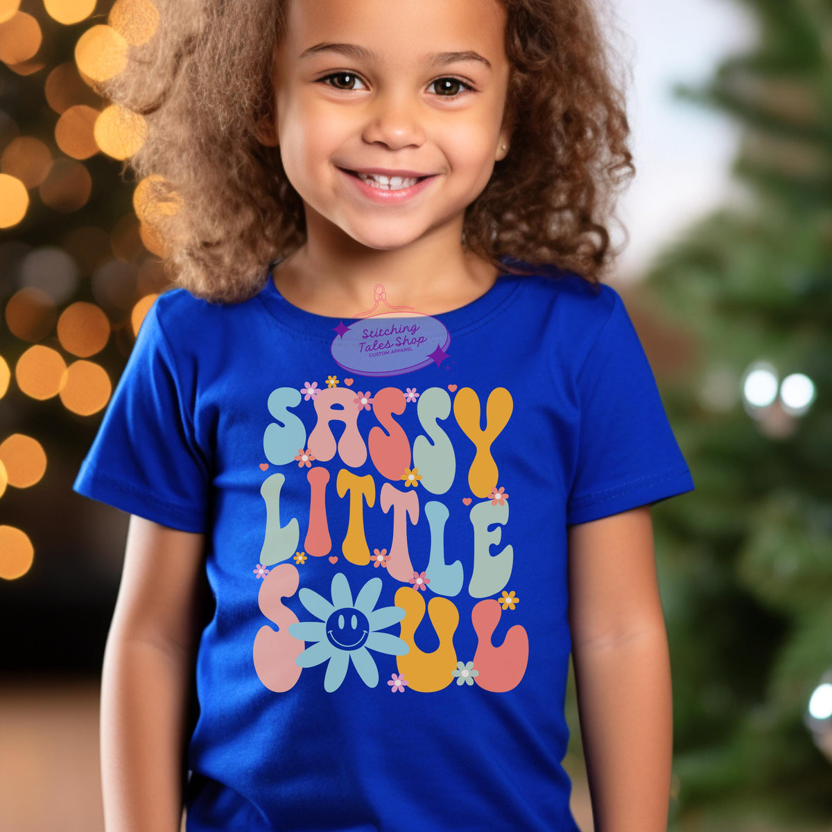 Sassy Little Soul Toddler Shirt, Retro Flower Tee