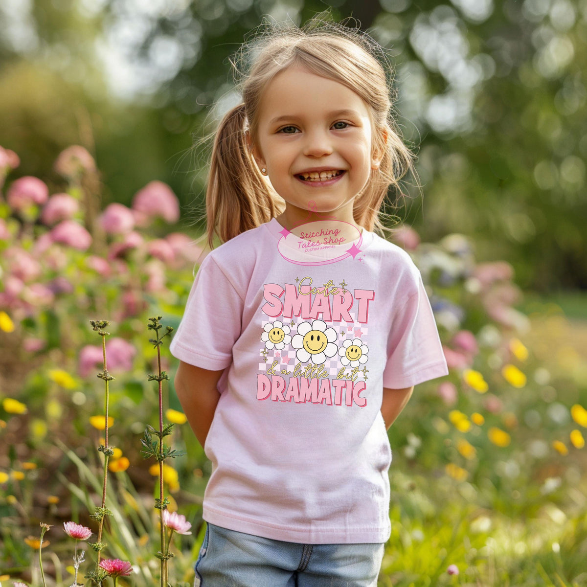 Retro Smiley Toddler Tee, Funny Graphic Kids Top