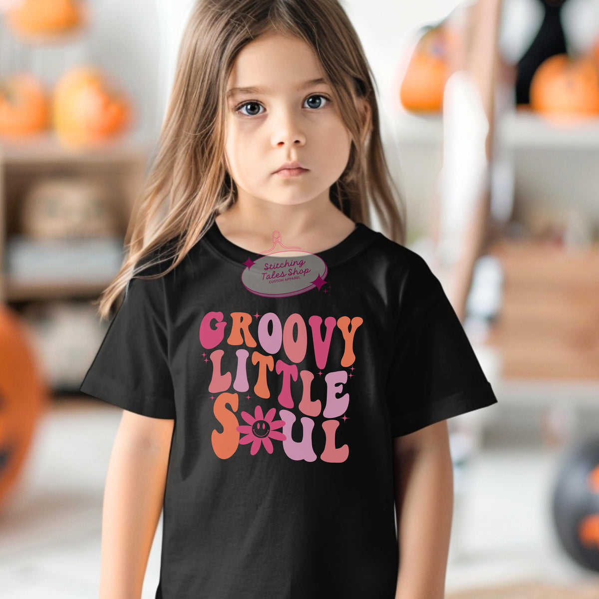 Groovy Little Soul Toddler Shirt, Retro Flower Kids Tee