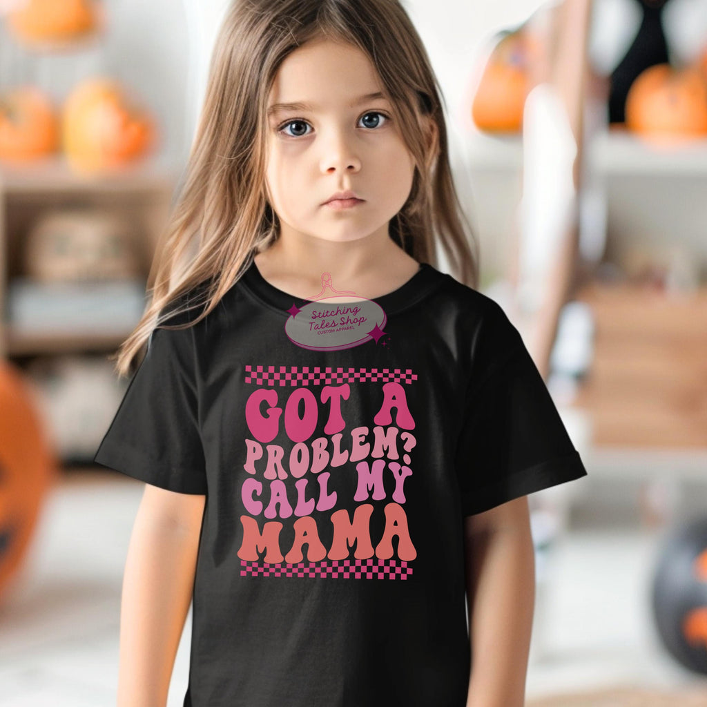 Funny Retro Toddler Shirt, "Call My Mama", Bella Canvas Tee