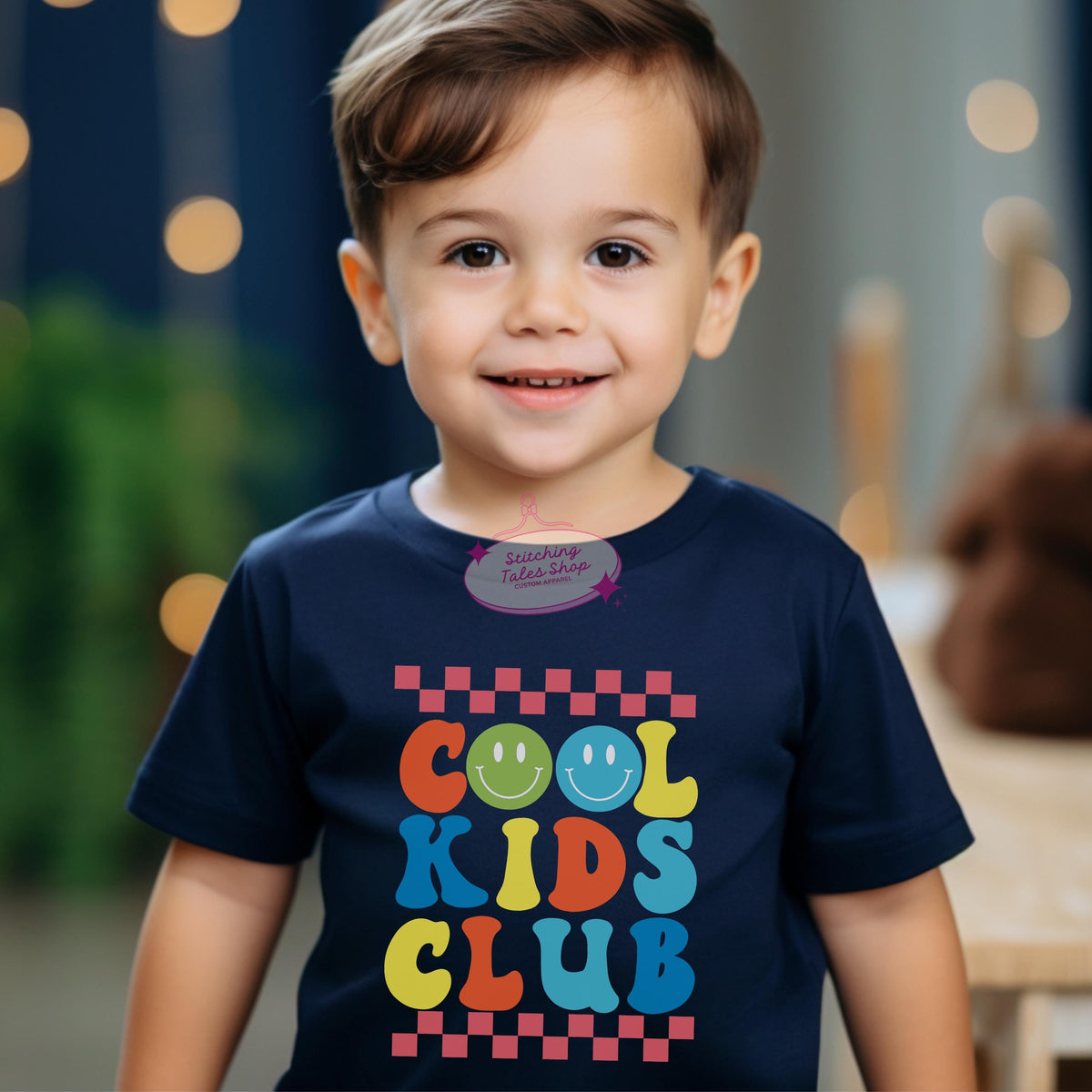 Retro Smiley Face Toddler Shirt, Cool Kids Club Tee