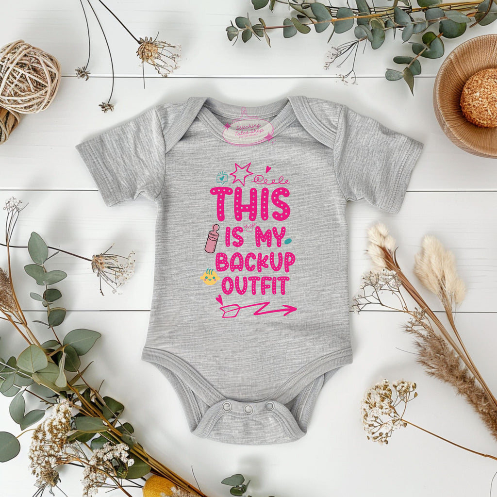 Funny Baby Onesie, This Is My Backup Outfit, Baby Shower Gift