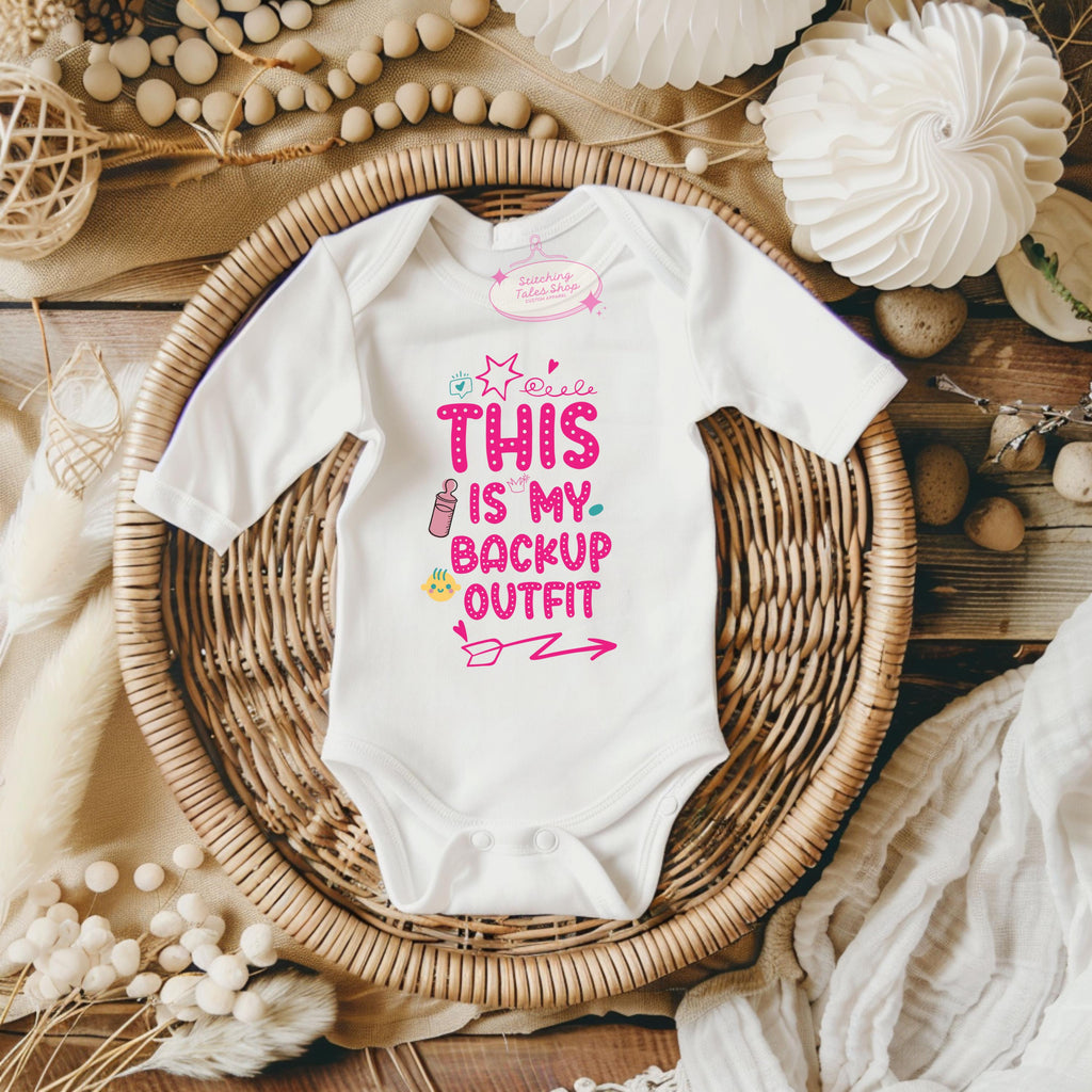 Funny Baby Onesie, This Is My Backup Outfit, Baby Shower Gift