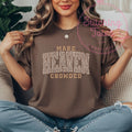 Make Heaven Crowded Tee, Leopard Print, Comfort Colors Christian Top