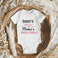 Daddy's Girl, Mama's World Baby Onesie, Newborn Gift