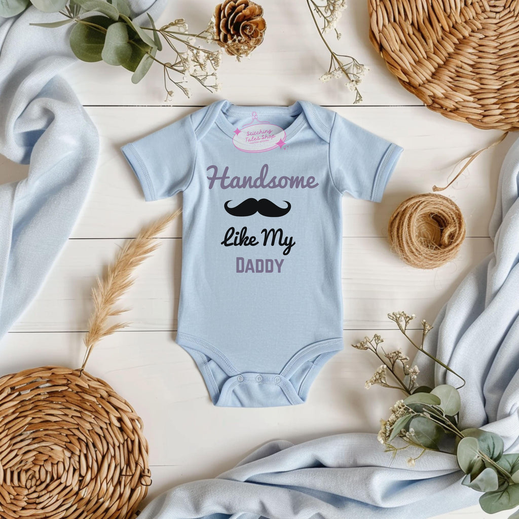 Handsome Like My Daddy Onesie, Baby Shower Gift