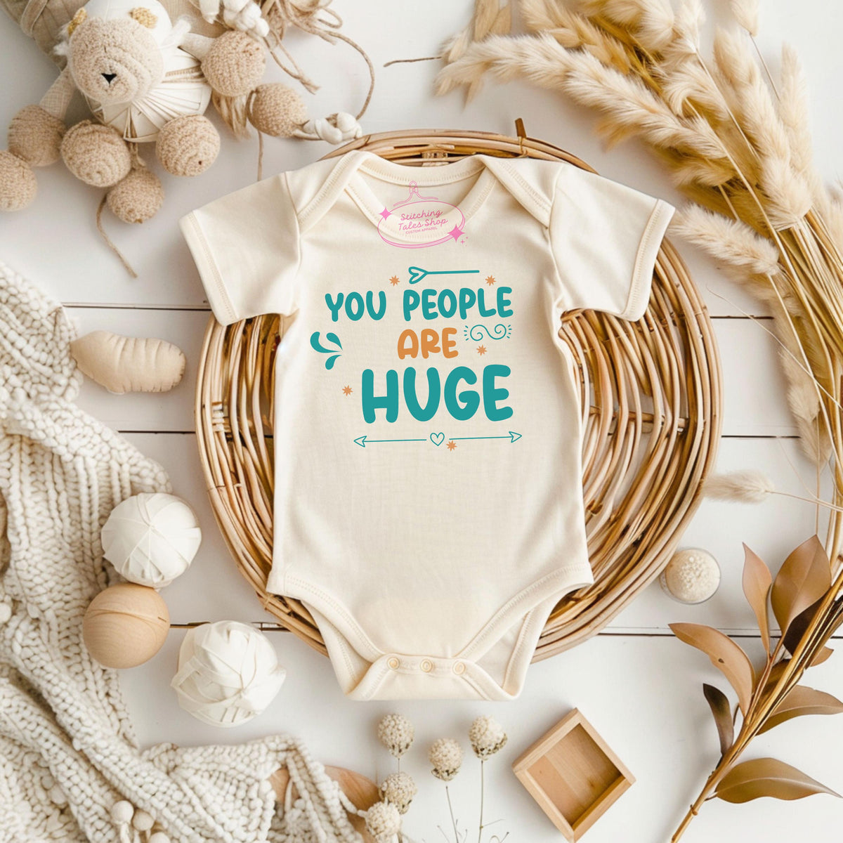 Funny Baby Onesie, "You People Are Huge" Sarcastic Bodysuit