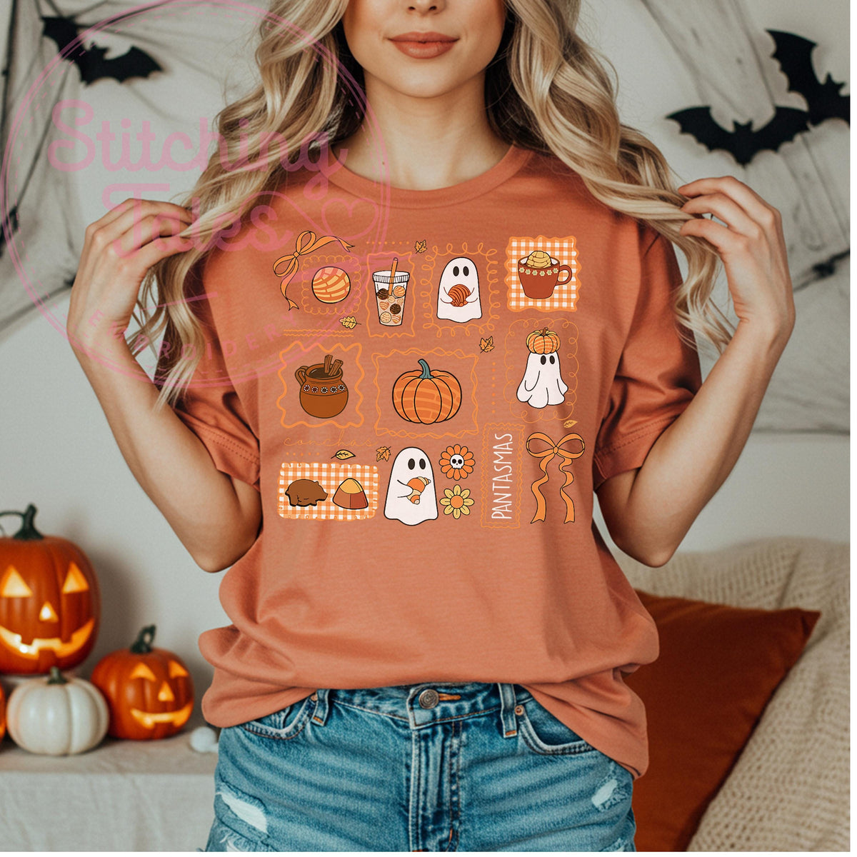 Pan Dulce Cafecito Shirt, Comfort Colors Fall Ghost Tee