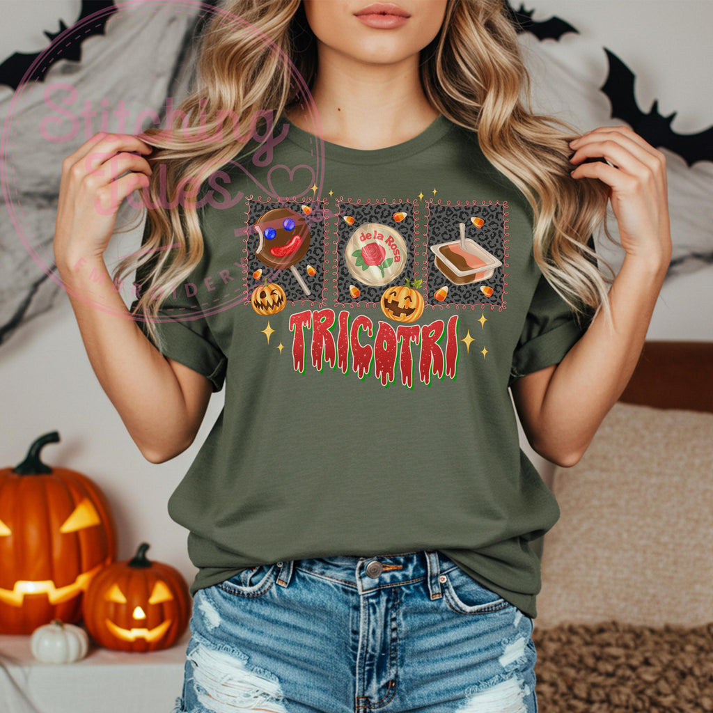 TricoTri Halloween Comfort Colors Tee, Funny Mexican Candy Graphic