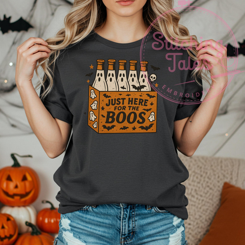 Just Here for the Boos Shirt, Comfort Colors Halloween Tee