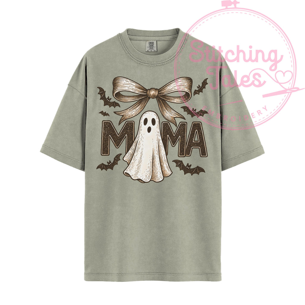 Spooky Mama Ghost Shirt, Vintage Halloween Tee, Comfort Colors