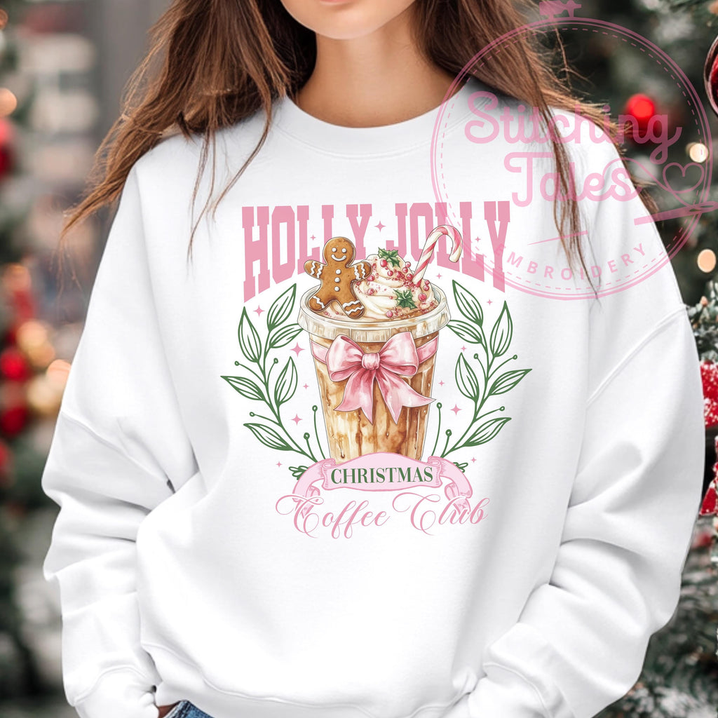 Christmas Coffee Club Tee, Retro Holiday Shirt