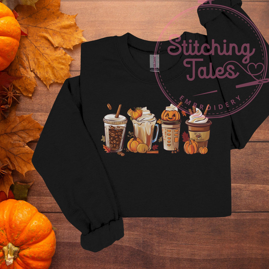 Pumpkin Spice Latte Shirt, Cozy Fall Drinks Tee or Sweatshirt