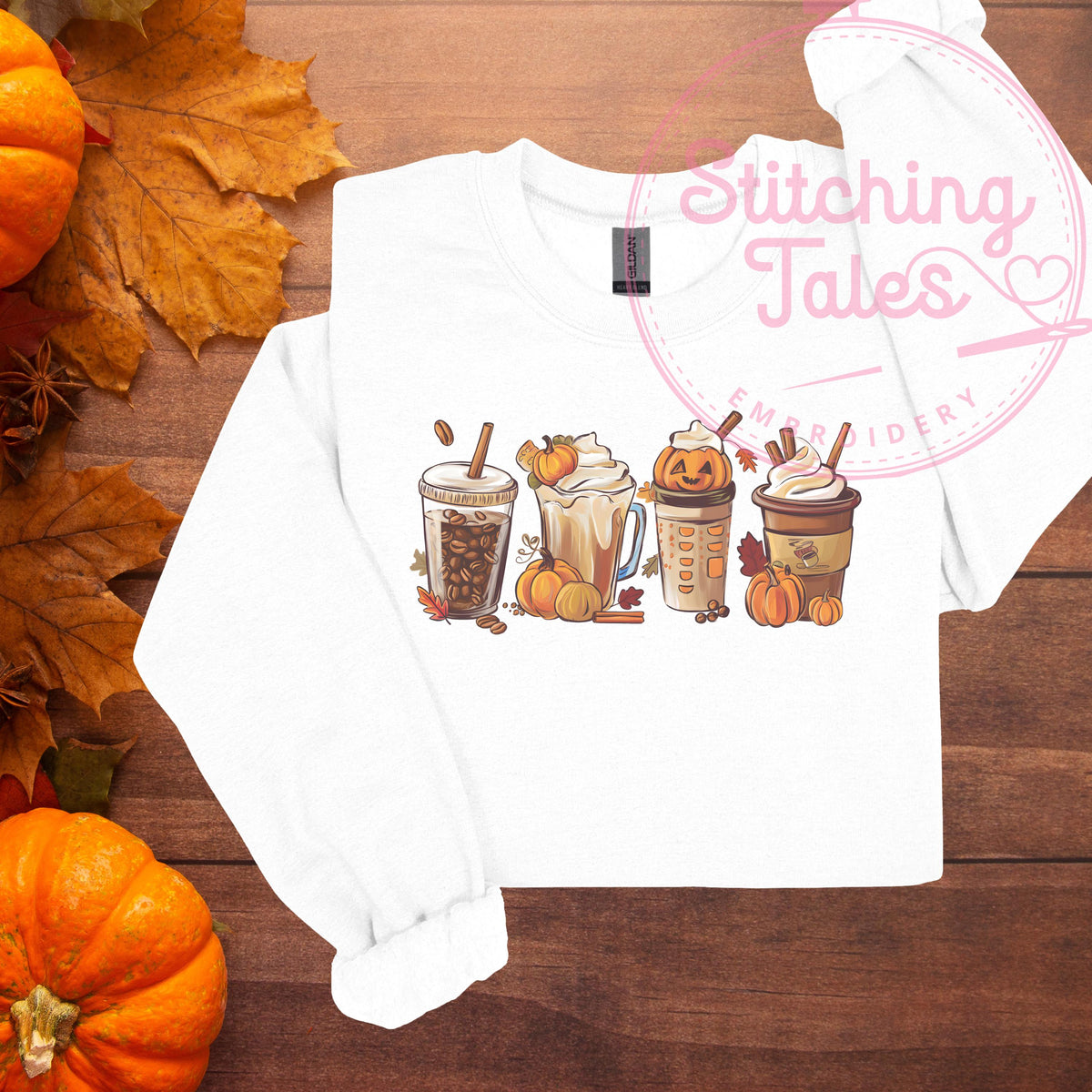 Pumpkin Spice Latte Shirt, Cozy Fall Drinks Tee or Sweatshirt
