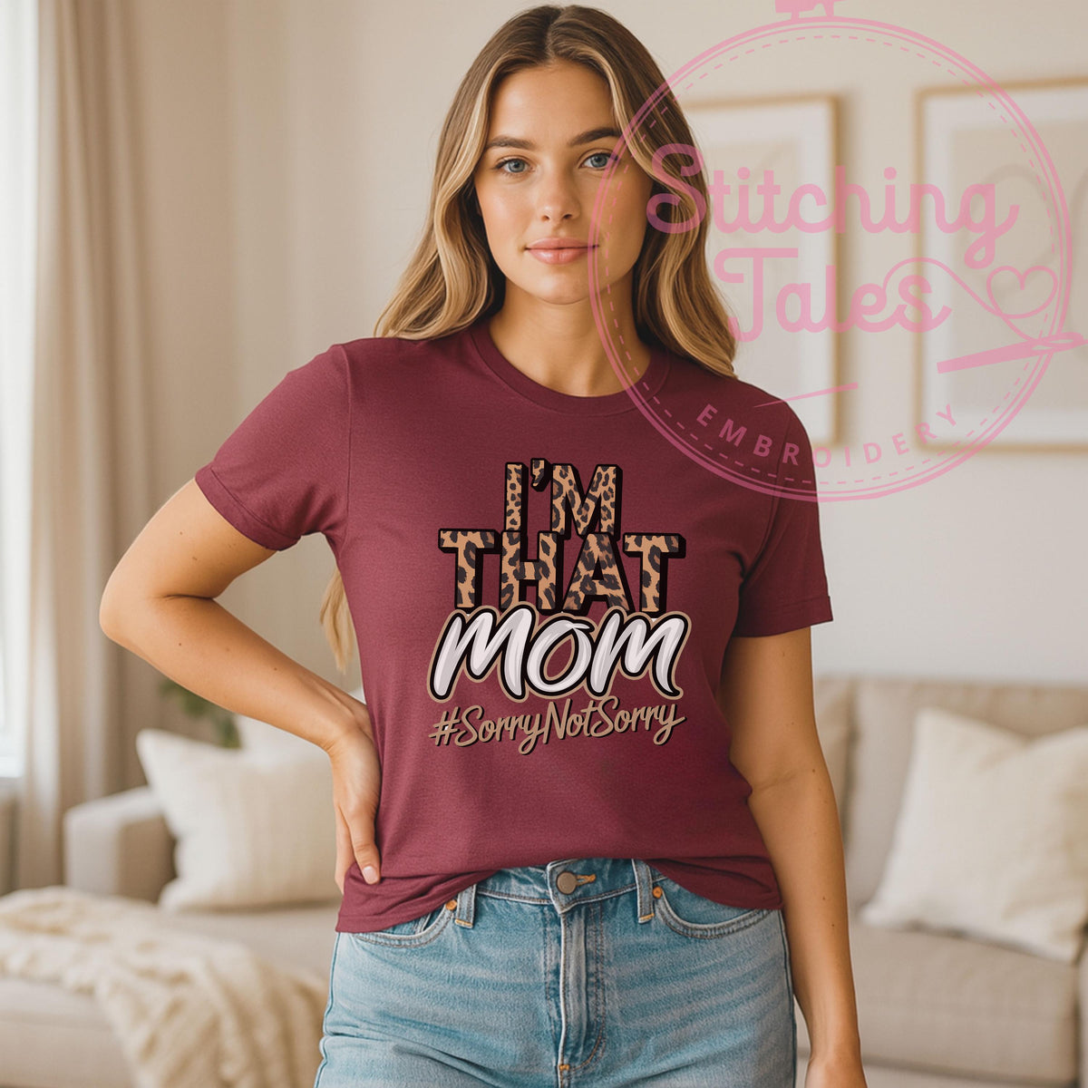 I'm That Mom Shirt, Leopard Print, Funny Momlife Tee